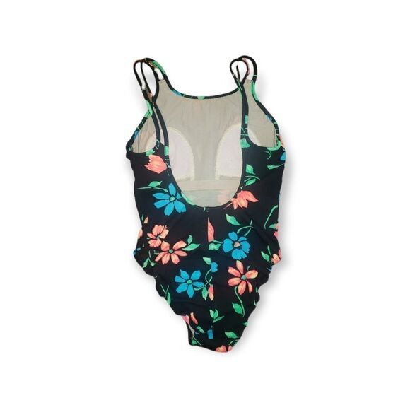 Concepts Serena Neon 90s Floral One Piece Bathingsuit Size 10 Style 19791 - Picture 3 of 4
